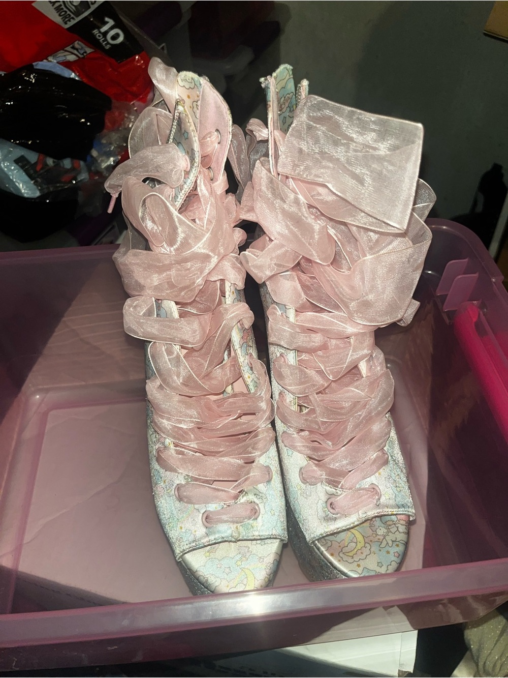 YRU x Sanrio Little Twin Stars "Ballet Bae" Platform Heels
